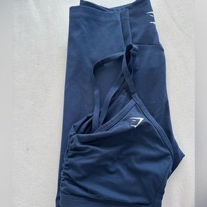 Gymshark set Training leggings and bra navy